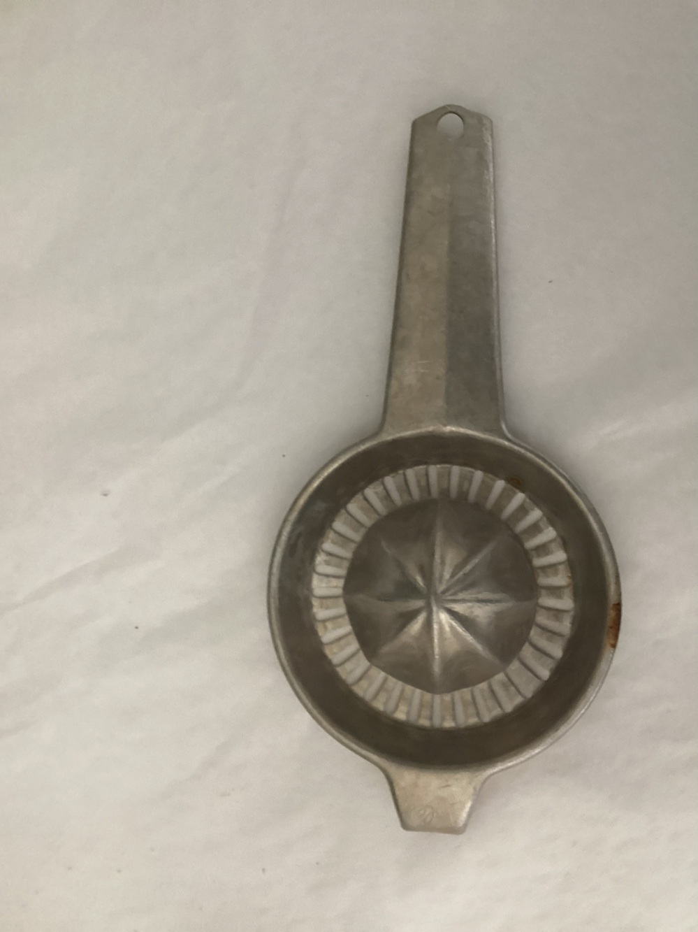 Vtg. FOLEY Aluminum Citrus Fruit Reamer manufactured in the 1930s-1940s